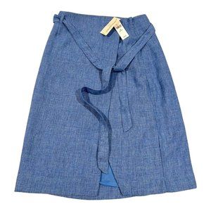 NWT Banana Republic Factory Women's Tie Faux Wrap Slit Skirt Size 2P NWT‎ $89.99